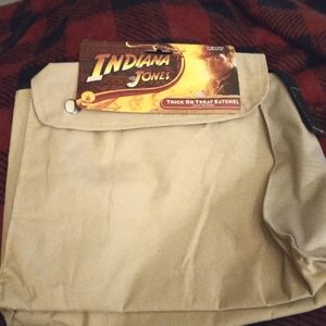 Halloween candy satchel. From Indiana Jones franchise. Sturdy fabric. Strap inc
